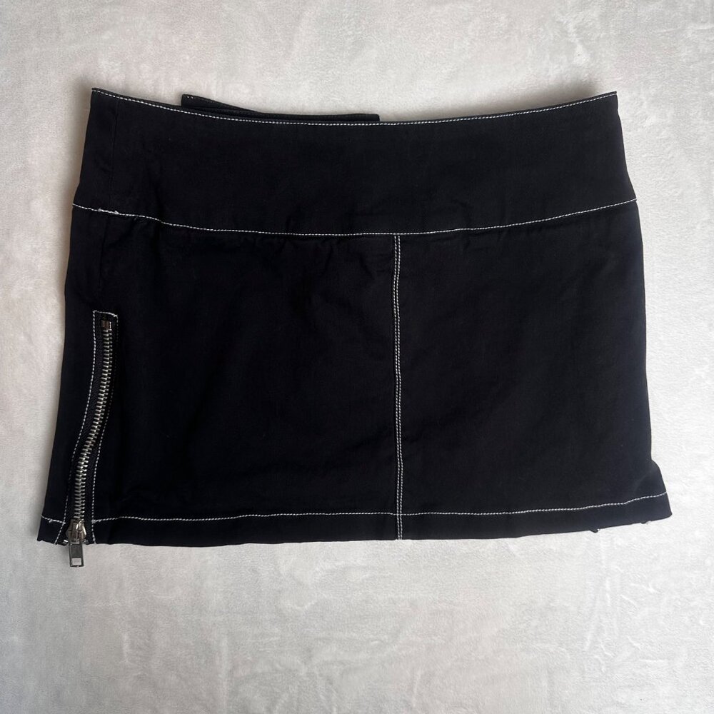 BY.DYLN Vaeda Y2K Black Mini Skirt Sz XS Moto, grunge, punk style skirt - Picture 9 of 9